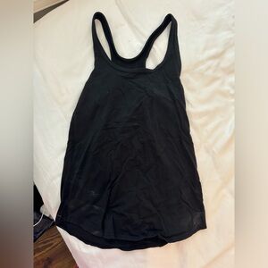 Black lululemon tanktop size 8